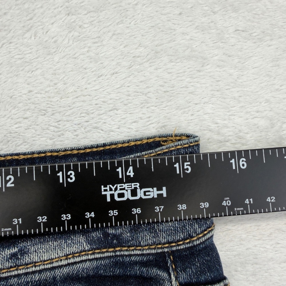 BKE Victoria Jeans Womens 28x31.5 Blue Mid-Rise Skinny Distressed Ripped Denim - Picture 6 of 10